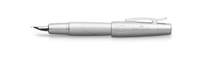 Faber-Castell E-motion caneta-tinteiro de prata pura Faber-Castell