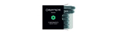 Caran D'Ache Box of 6 Ink Cartridges Fountain CHROMATICS Vibrant Green