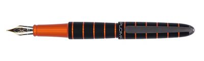 Diplomata Elox Ring Black/Orange Fountain Pen
